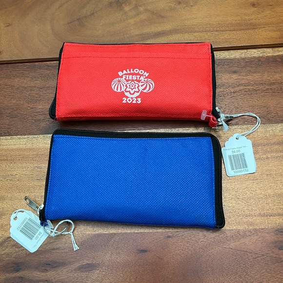 3/$10 - Zip Pouch Tote Bags (2) from Albuquerque Balloon Fiesta NWT - Picture 3 of 3
